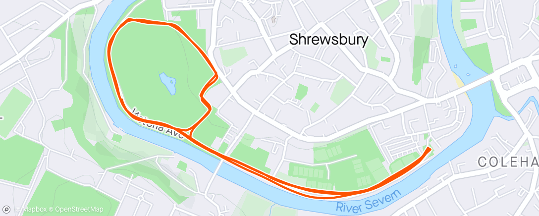 Map of the activity, Slow ParkRun