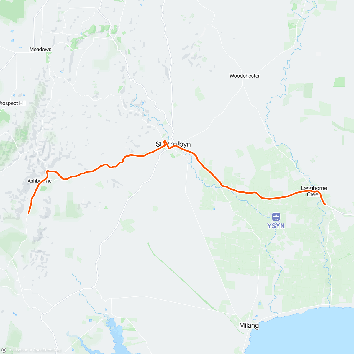 Map of the activity, ROUVY - Tour Down Under 2024 | Stage 4 - Ashbourne