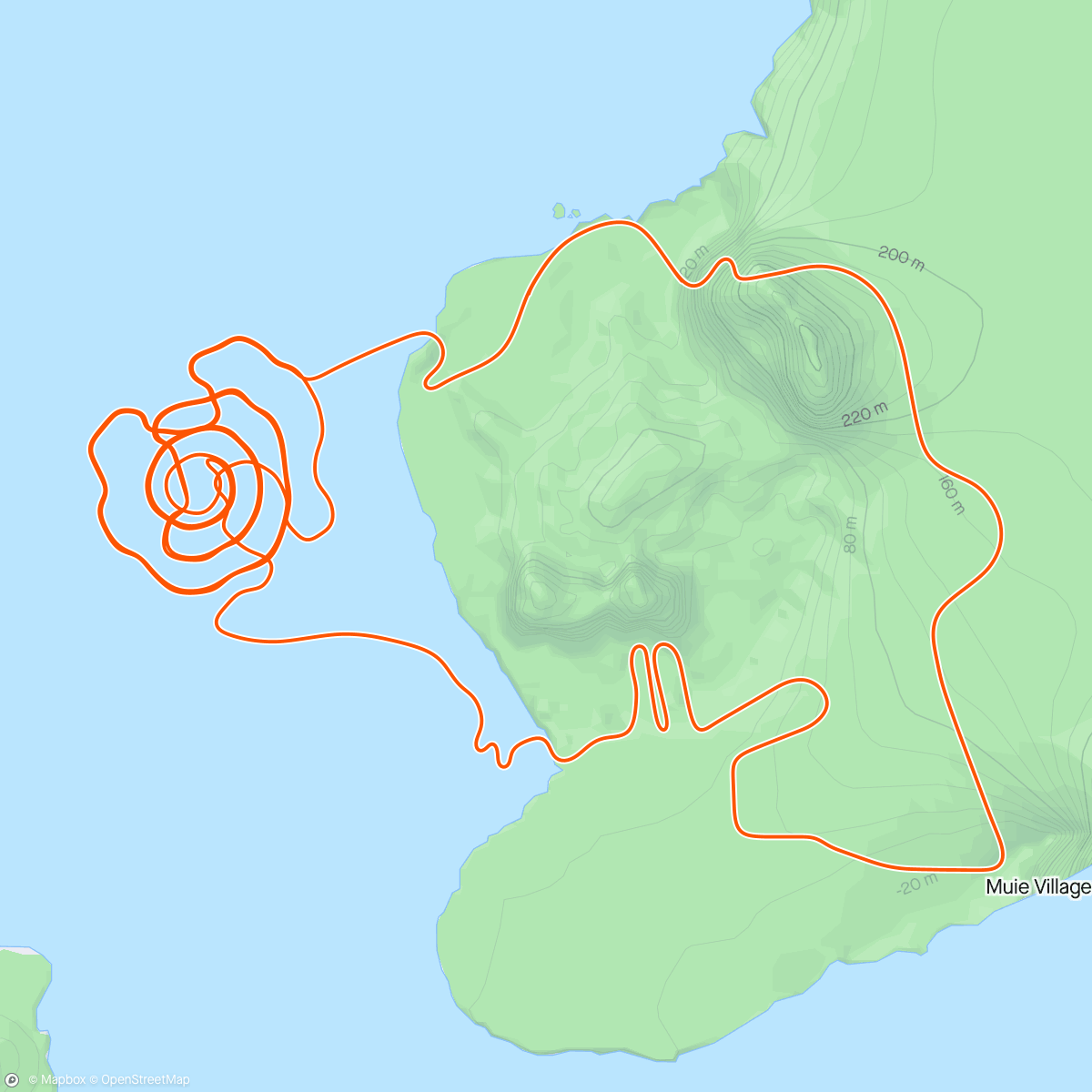 Map of the activity, Zwift - Volcano Climb in Watopia