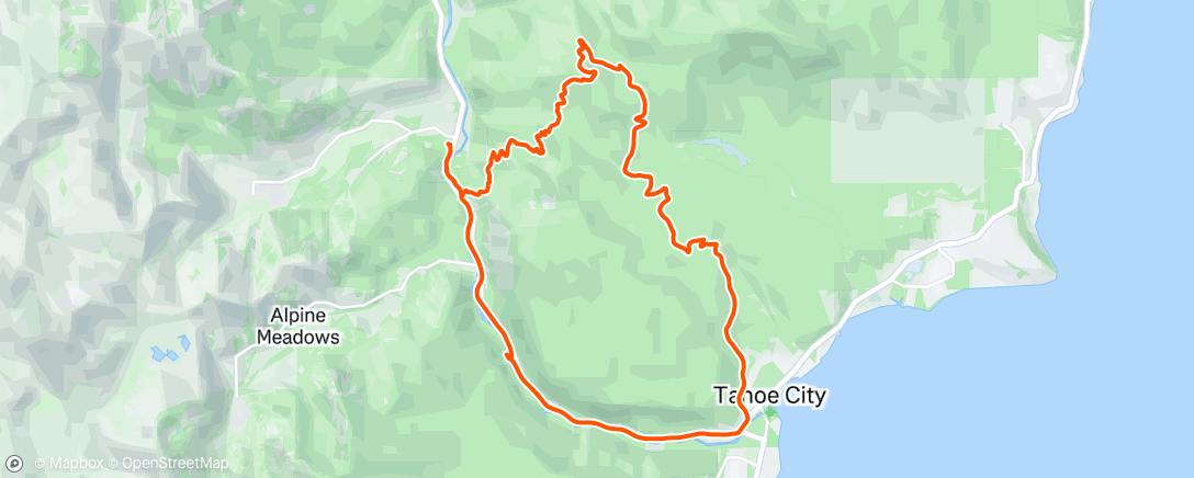 Map of the activity, Morning Ride