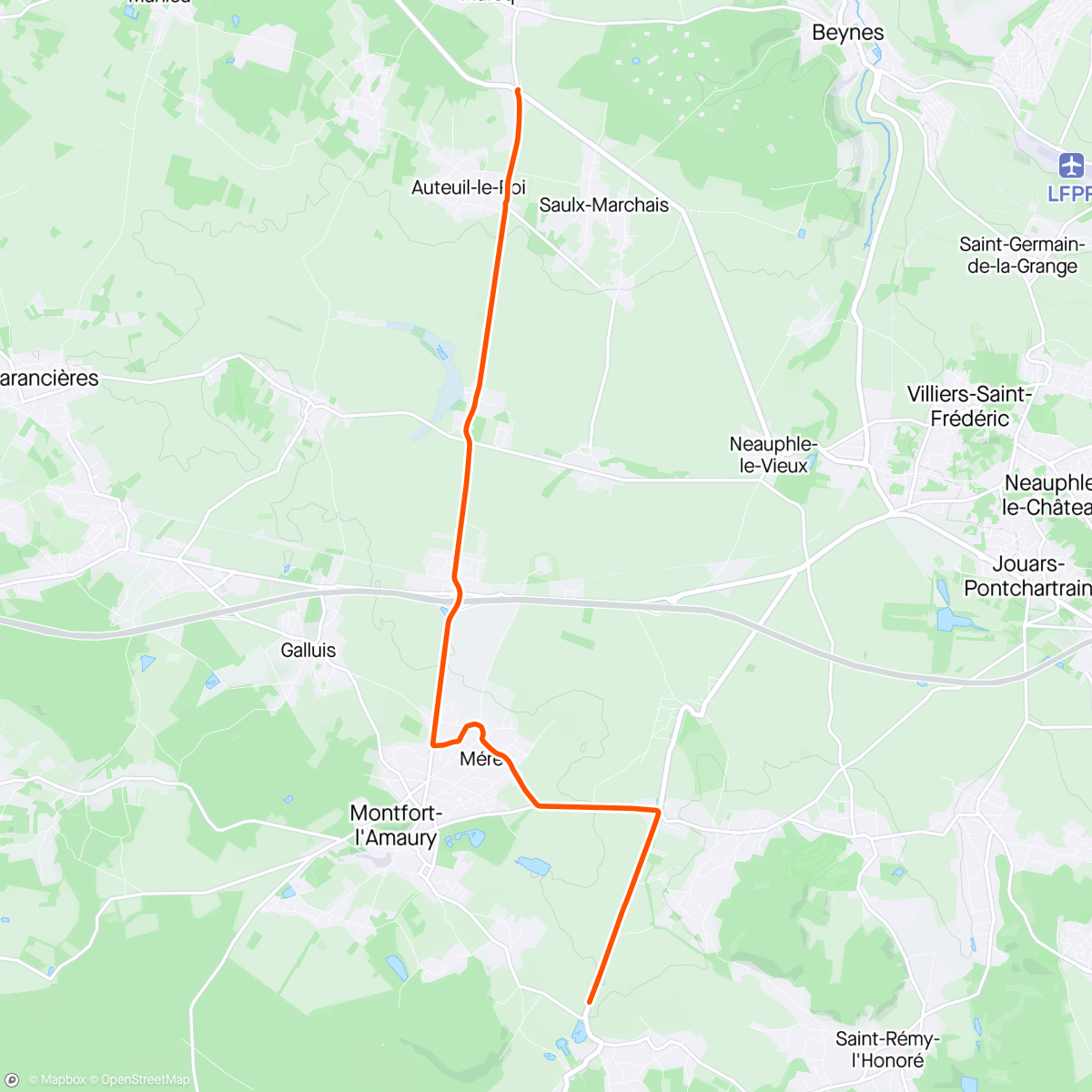Mapa de la actividad (Kinomap - orbitrek - 36 min)