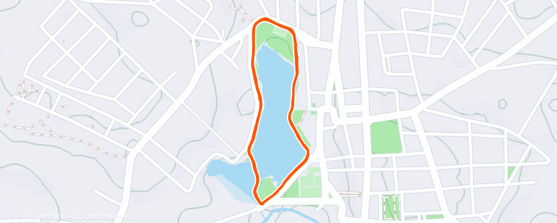 Карта физической активности (Afternoon Run)