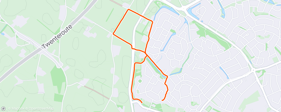 Map of the activity, Lunchwalk