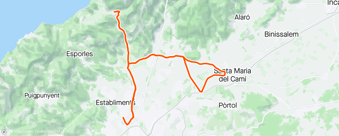Map of the activity, Sta.Maria - Valldemossa