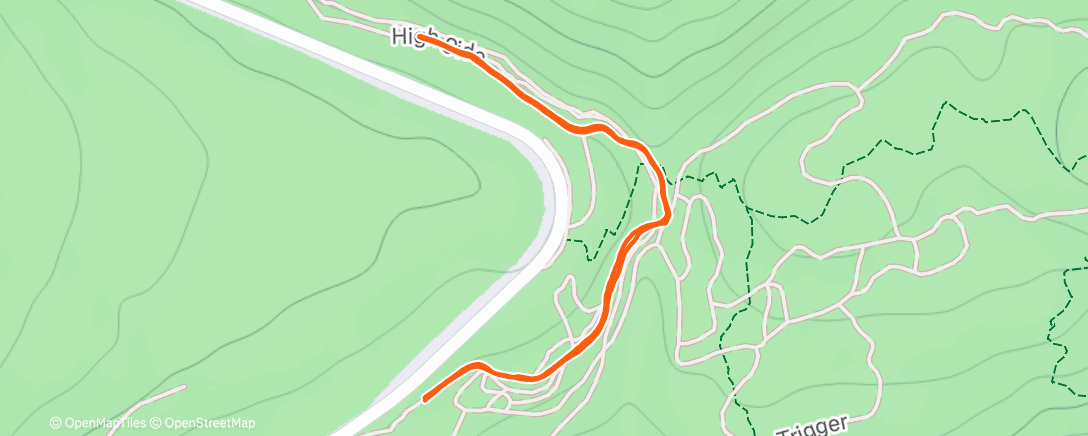 Map of the activity, Morning Nordic Ski