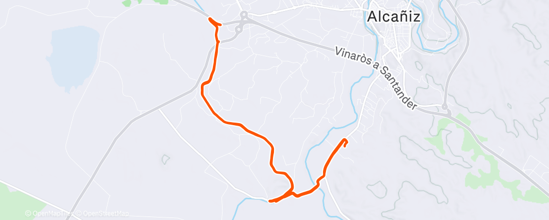 Map of the activity, Fartlek