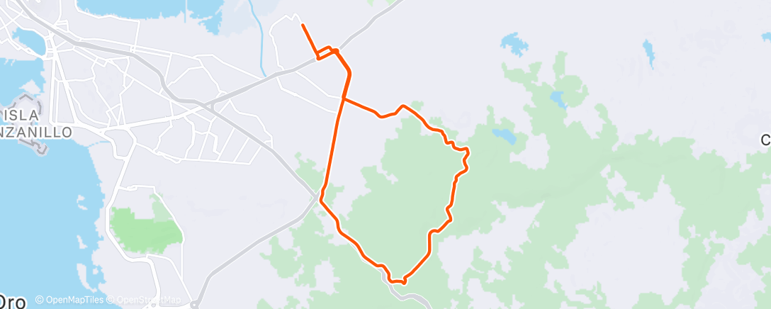 Map of the activity, Bicicleta matutina