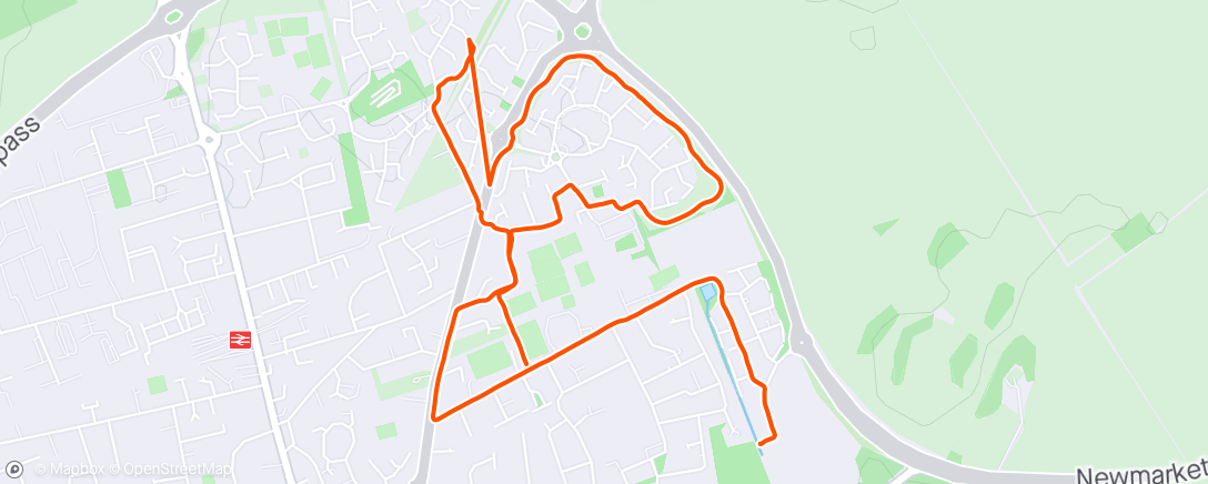 Map of the activity, First run since Cambridge Halfand good to spend it with my running buddy and Felicity. It’s been so long since we last went out together.