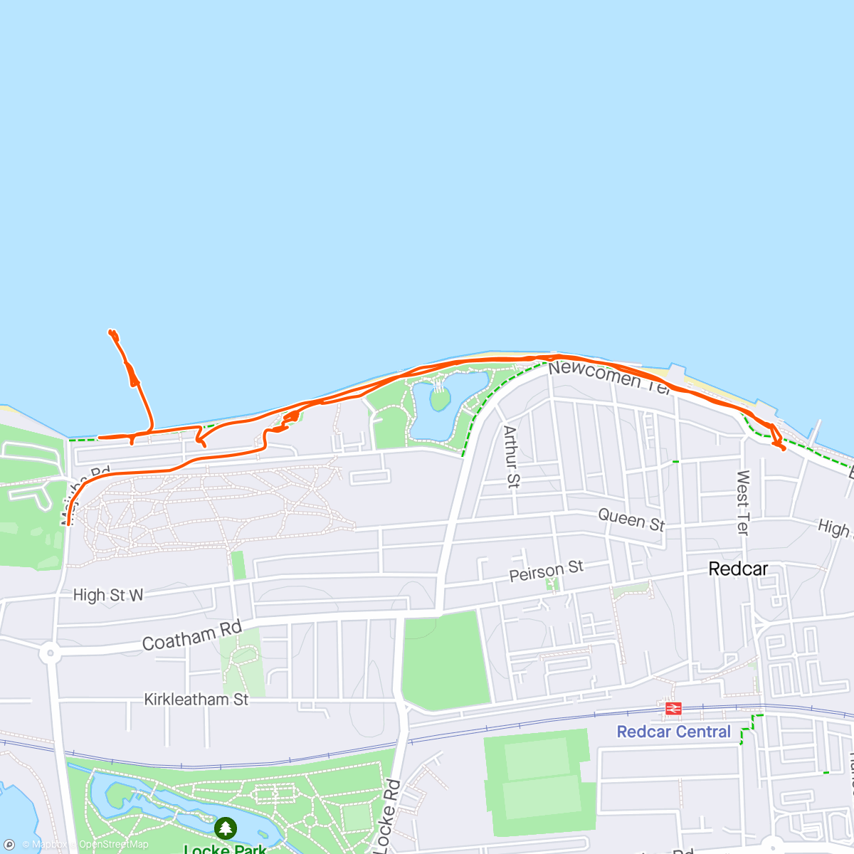 Map of the activity, The only thing that wasn't mild was the sea 🤣🎉
