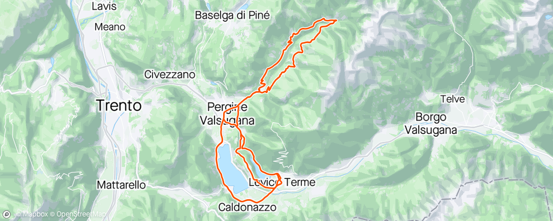Map of the activity, Tour Of The Alps st 5