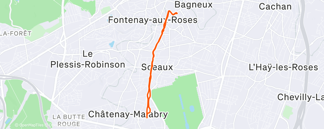 Карта физической активности (P’tit jog avec Loulou)