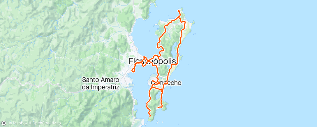 活动地图，Audax Floripa 2024 - Outono