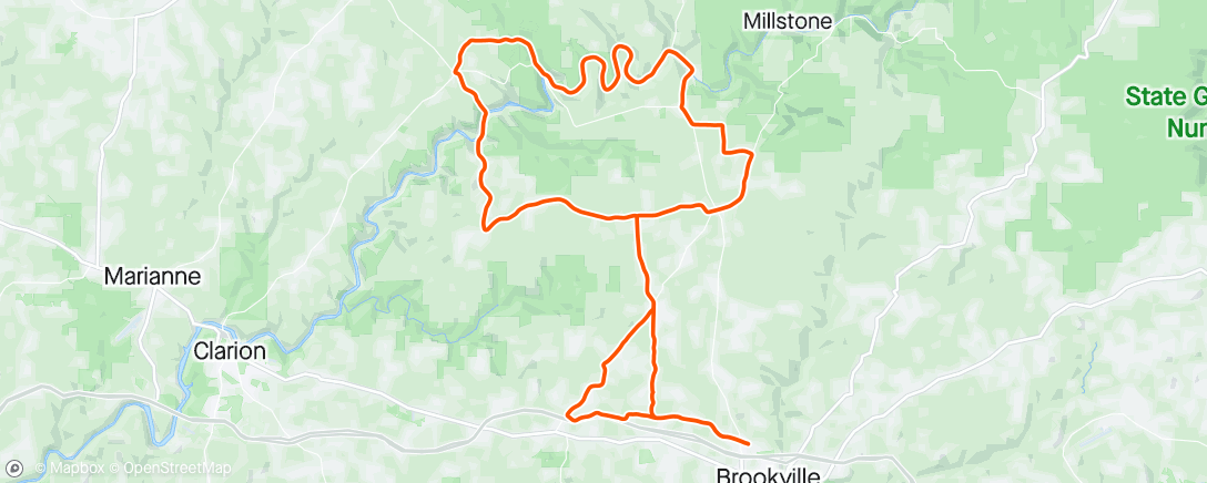 Map of the activity, Base Endurance 3 HR