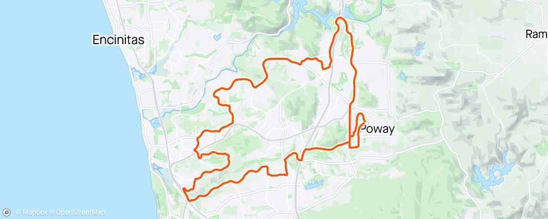 Map of the activity, Road Ride