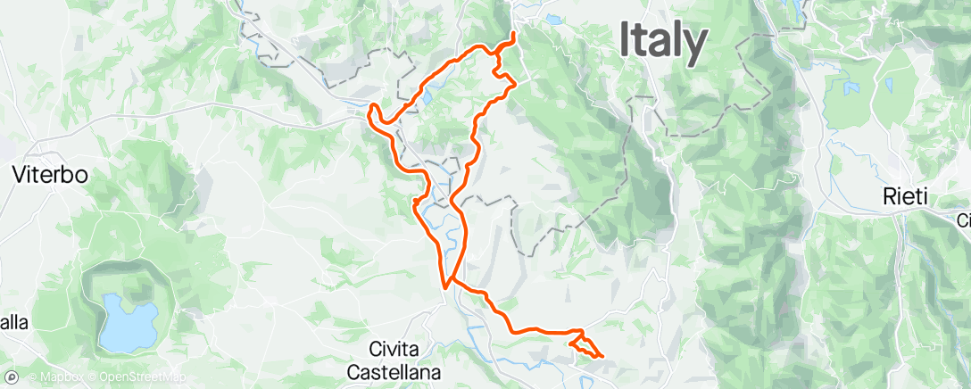 Map of the activity, Ritmo Ride