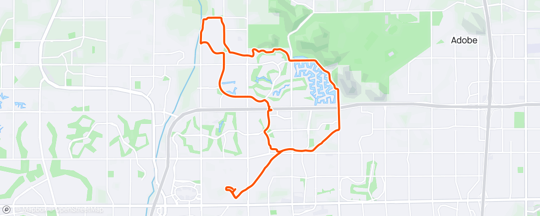 Map of the activity, Morning Ride