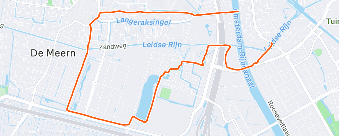 Map of the activity, 5k vlot