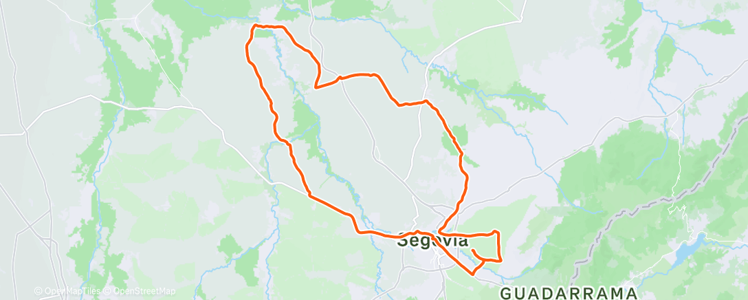 Map of the activity, Bicicleta por la mañana