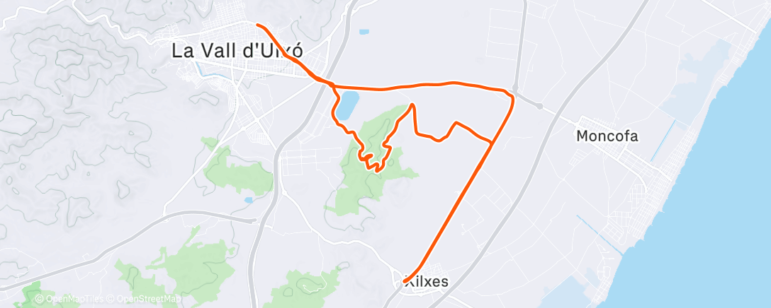 Карта физической активности (Bicicleta eléctrica matutina)