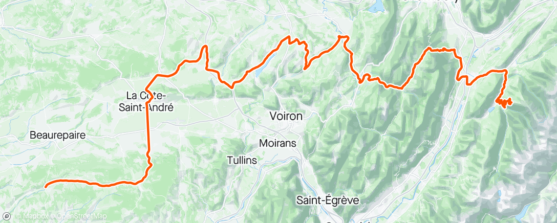 Map of the activity, Critérium du Dauphiné. 6. Etapa.