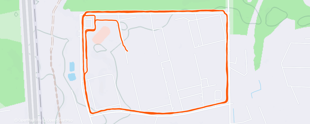 Map of the activity, Полуденный забег