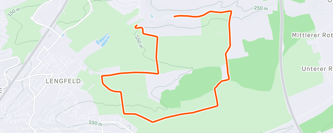 Map of the activity, Lunch Run
