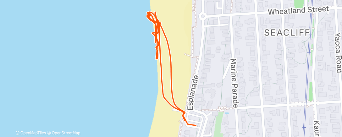 Map of the activity, Afternoon Walk