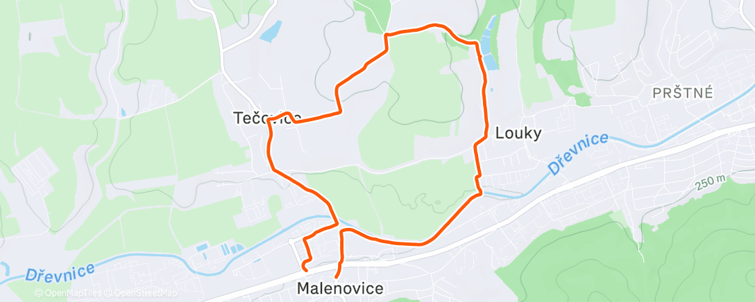 Карта физической активности (Afternoon Run)