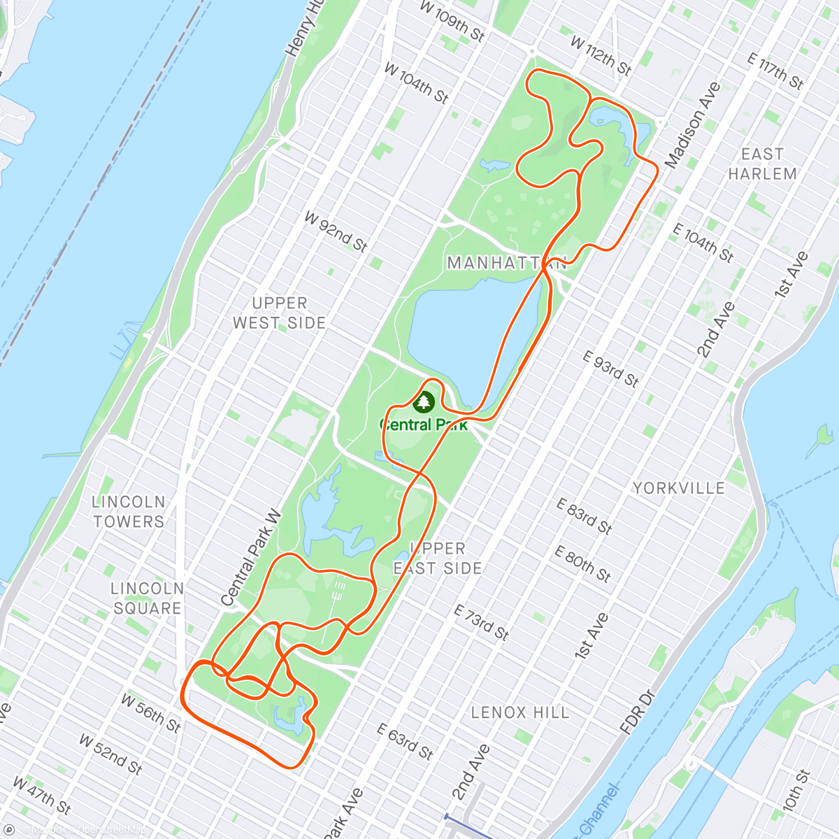 Map of the activity, Zwift - Rising Empire in New York