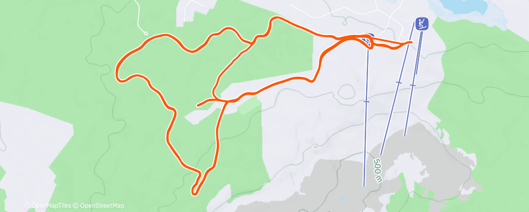 Map of the activity, Morning Nordic Ski