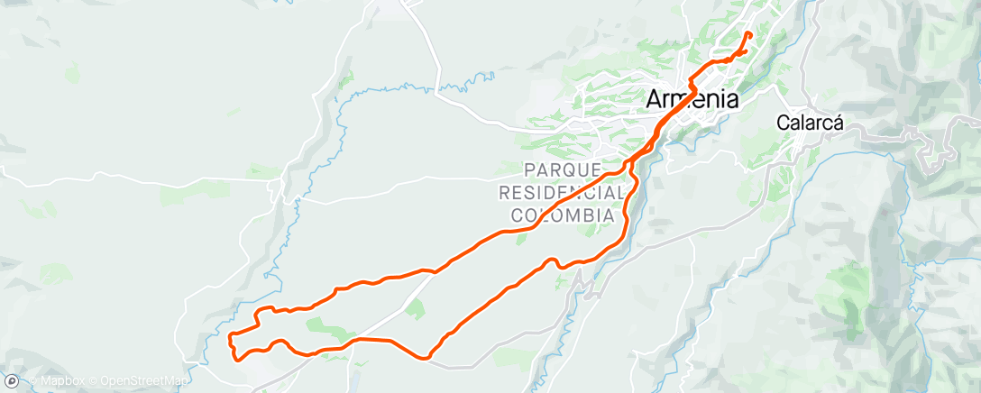 Карта физической активности (Armenia-Estadio-Murillo-Bonanza-Boy Toys-Campestre-Marmato-Tres Esquinas-Armenia.)