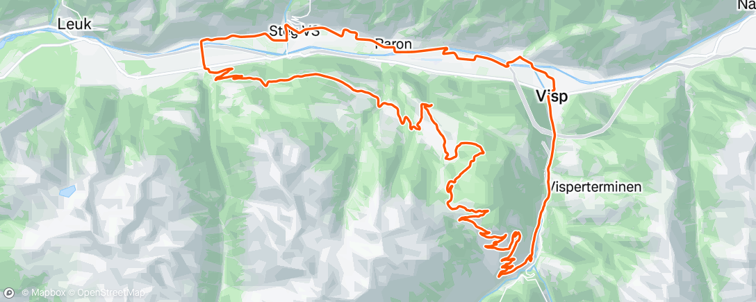 Map of the activity, Sunday Morning Cycle
