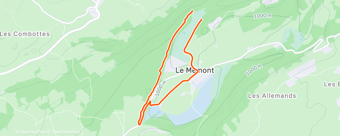 Map of the activity, Randonnée le matin