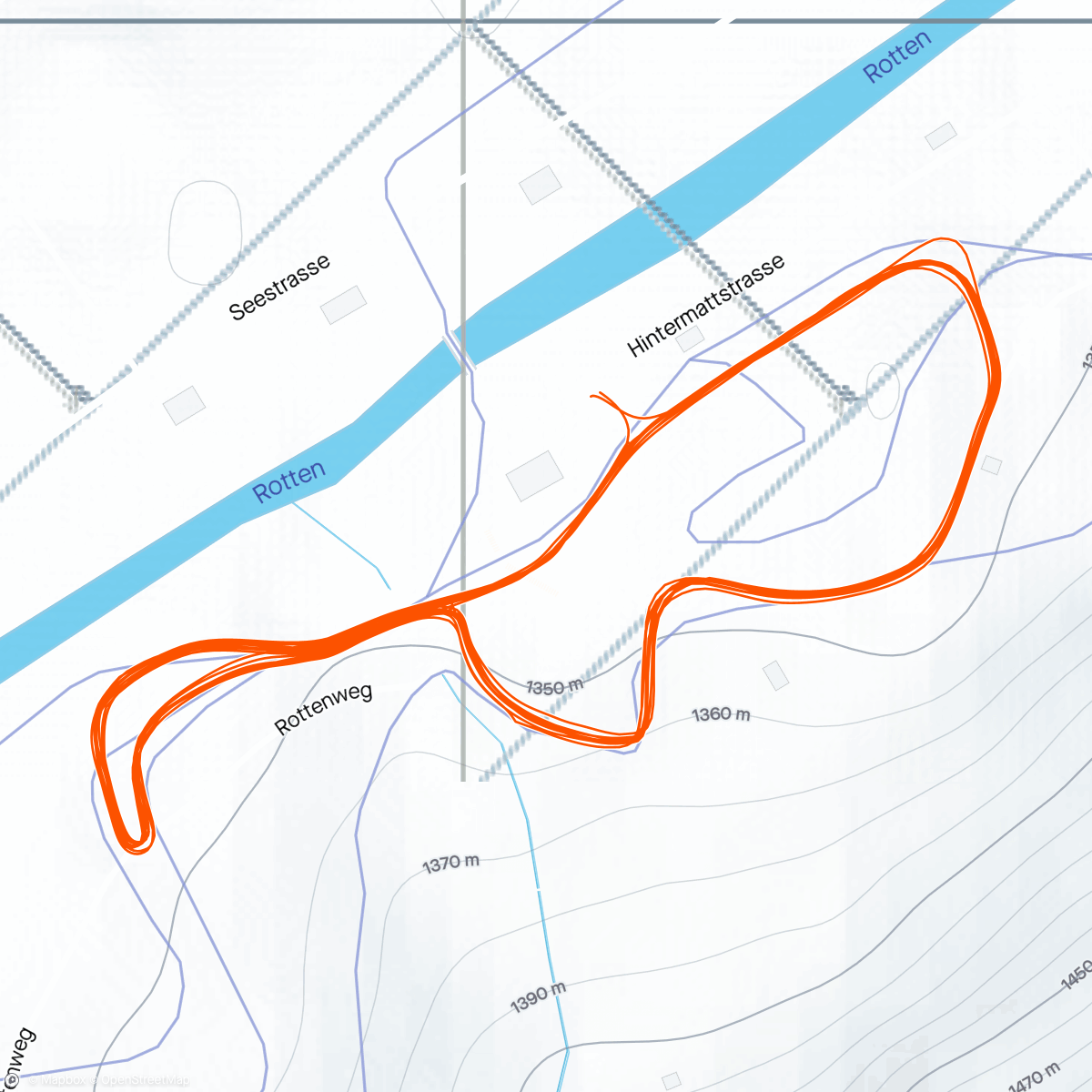 Map of the activity, Ski FT