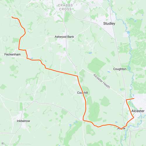 Commute Home (Via Ragley and Saltway) | 16.2 km Road Cycling Route on ...