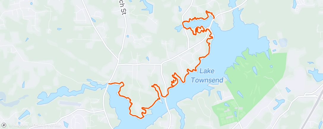 Map of the activity, Morning Ride