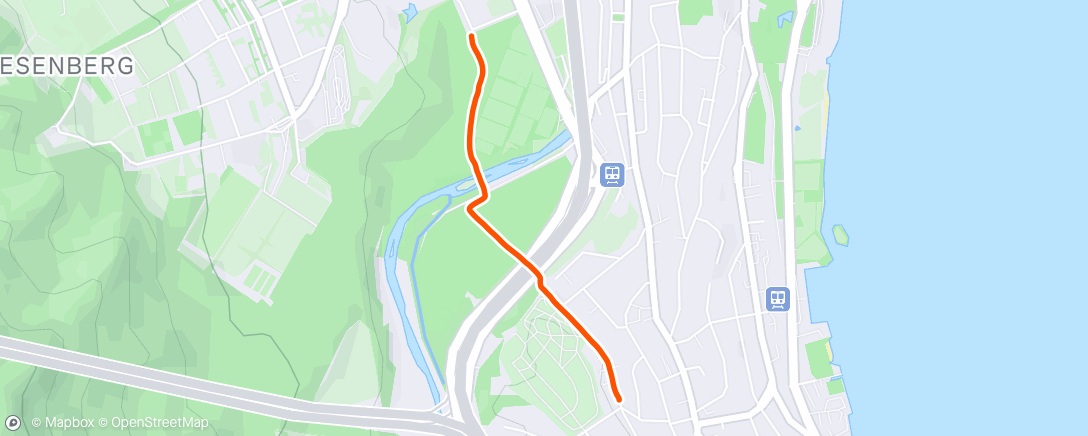 Map of the activity, Just the warm-up for the Company Run.