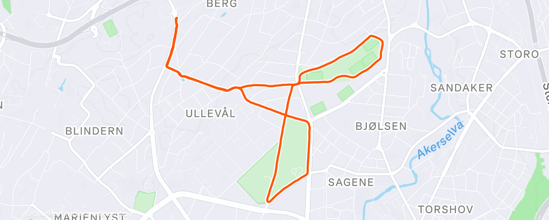 Map of the activity, Bakers running Club🍪