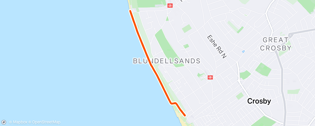 Map of the activity, Afternoon Walk
