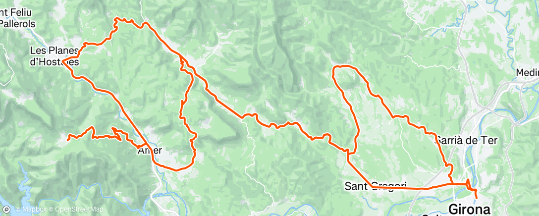 Map of the activity, Morning Gravel Ride