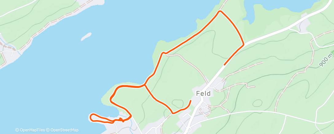 Map of the activity, Mittagslauf