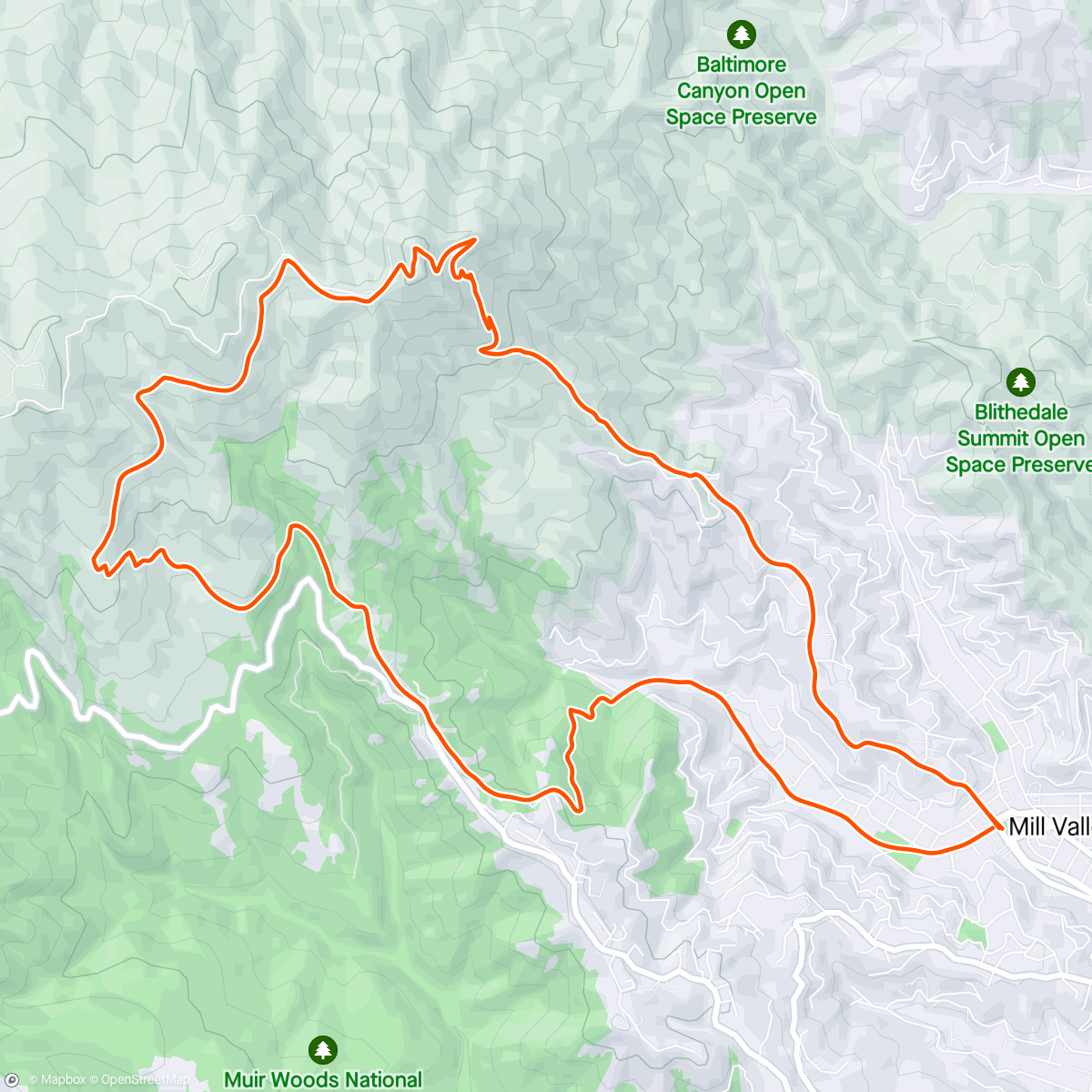 Map of the activity, Sunrise Tam