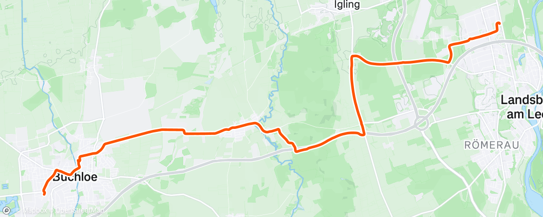 Map of the activity, Autowerkstatt -> Airbnb