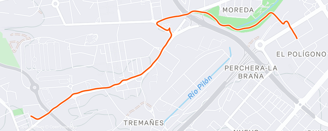 Карта физической активности (Caminata de tarde)