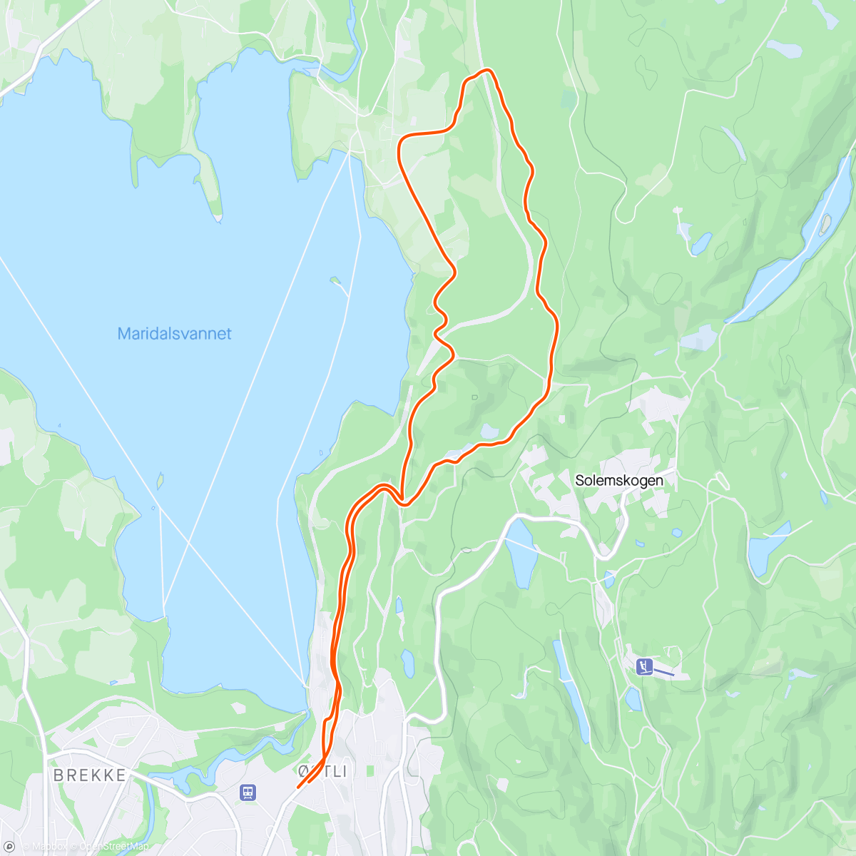 Map of the activity, Sander gård - skogen hjem