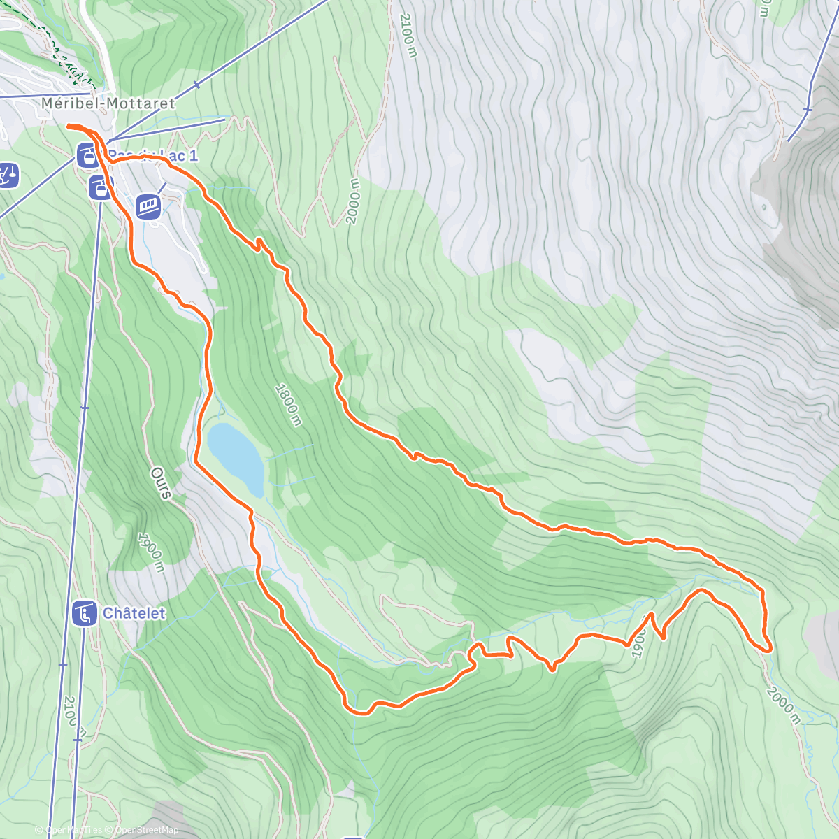 Map of the activity, Morning Trail Run