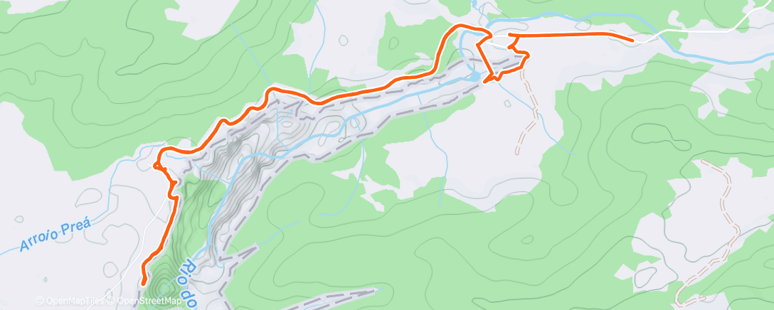 Map of the activity, Camimhada Itaimbezinho