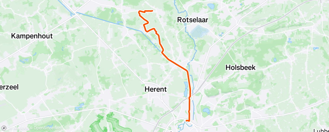 Map of the activity, Training Ride