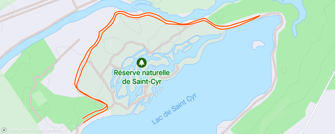 Map of the activity, Marche récup post marathon