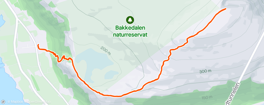 Map of the activity, Kveldstur til Skulen i flott påskevær😎🐥